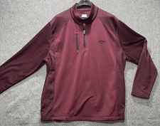 Callaway Men's Quarter-Zip UV Protection Long Sleeve Pullover XL