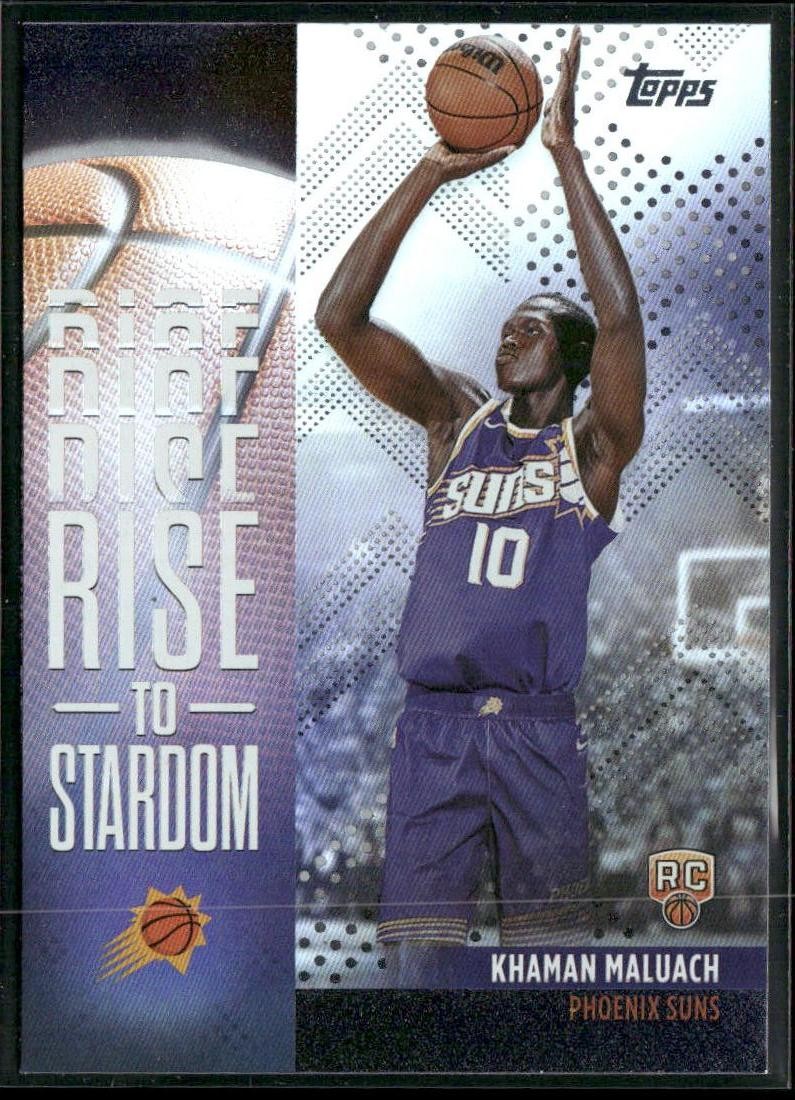 2025-26 Topps #RTS-10 Khaman Maluach Rise to Stardom Rainbow Foil