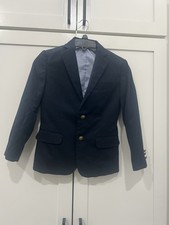 Tommy Hilfiger boys' size 8 navy blue blazer with gold-tone buttons