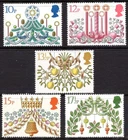 GB 1980 Christmas SG1138-42 Complete Set Unmounted Mint MNH