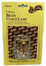1:12 Houseworks Brass Coach Lamp New Sealed # 2614