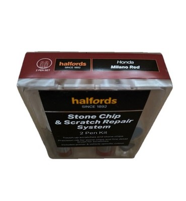 Honda Milano rot Lack Steinschlag & Kratzer Reparatur-Kit - Halfords Pack x2