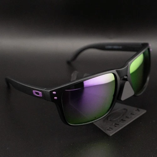 Oakley Holbrook XL Polarized P Sunglasses Black Frame / Purple Lens 5XL