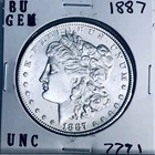 1887 BU GEM MORGAN SILVER DOLLAR UNC MS+++ U.S. MINT RARE COIN 7791