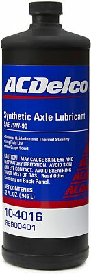 ACDelco 3x 10-4016 75W-90 Synthetic Axle Oil and 10-4003 Limited