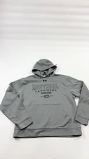Montreal Canadiens Sweatshirt Hoodie Mens Medium Gray Under Armour NHL Hockey