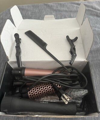 6 in 1 Curling Iron, 3 Barrel Curling Iron Set with Curling Brush (1.5inch) a...