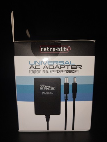 Retro-bit AC Adapter Nintendo NES, SNES, Sega Genesis, Super Famicom NEW Sealed - Picture 3 of 8