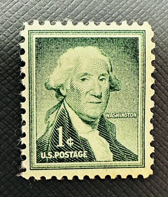 ジョージ・ワシントン1セント希少グリーン切手 Rare Vintage 1954 George Washington 1 cent green stamp | eBay