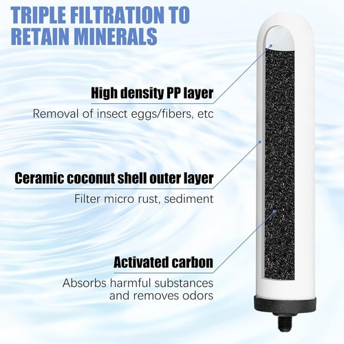 Sistema di filtrazione alcalina rubinetto lavandino piano filtro purificatore acqua - Foto 2 di 7