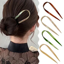 Fashion French Clips Hair Shaped U Fashion Stick Hair Ladies Pin Hairstyle Fork