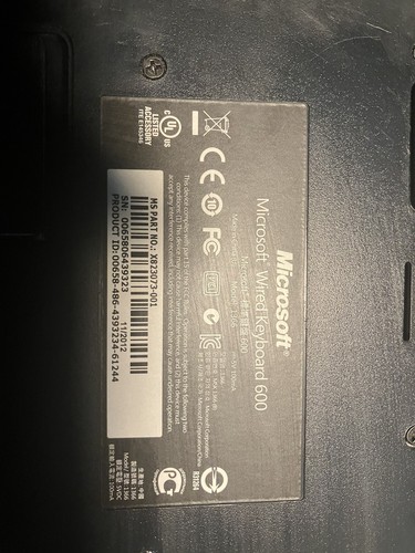 Microsoft Wired Desktop 600 Keyboard & Dell Mouse - Bild 3 von 3