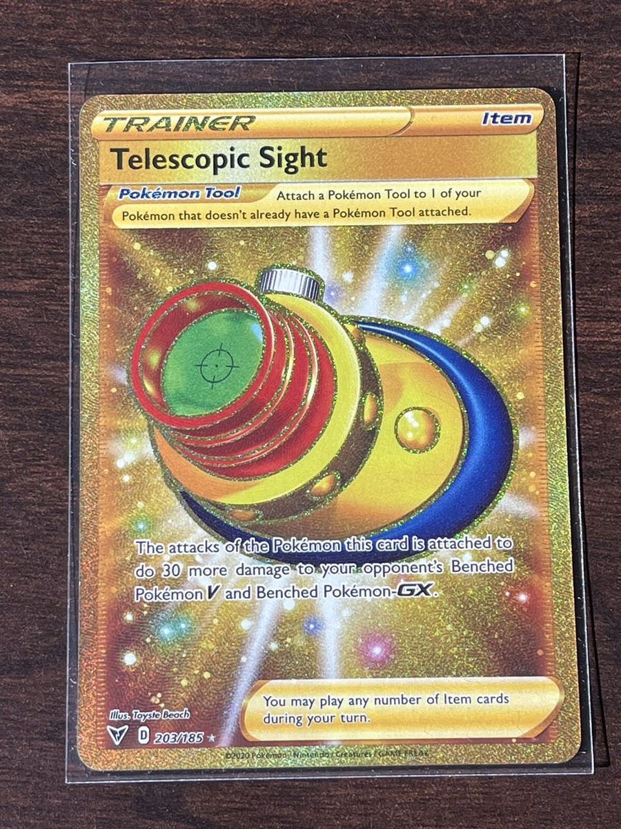 telescopic sight pokemon card value Trainer Set - 160/185 - Sun Moon Vivid Voltage Pokmon Tool Telescopic Sight (160/185) [Sword &