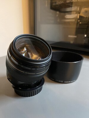 Canon EF 85mm f/1.8 usm fixed telephoto with free EOS M Adapter