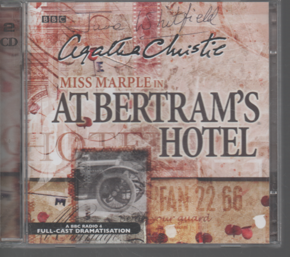 AGATHA CHRISTIE AT BERTRAM'S HOTEL  BBC AUDIO BOOK 2 CDs SIGNED JUNE WHITFIELD