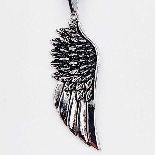 STAINLESS STEEL EAGLE WING NECKLACE 