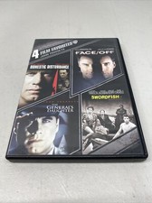 4 Film Favorites John Travolta DVD VERYGOOD Missing Face Off Disc 