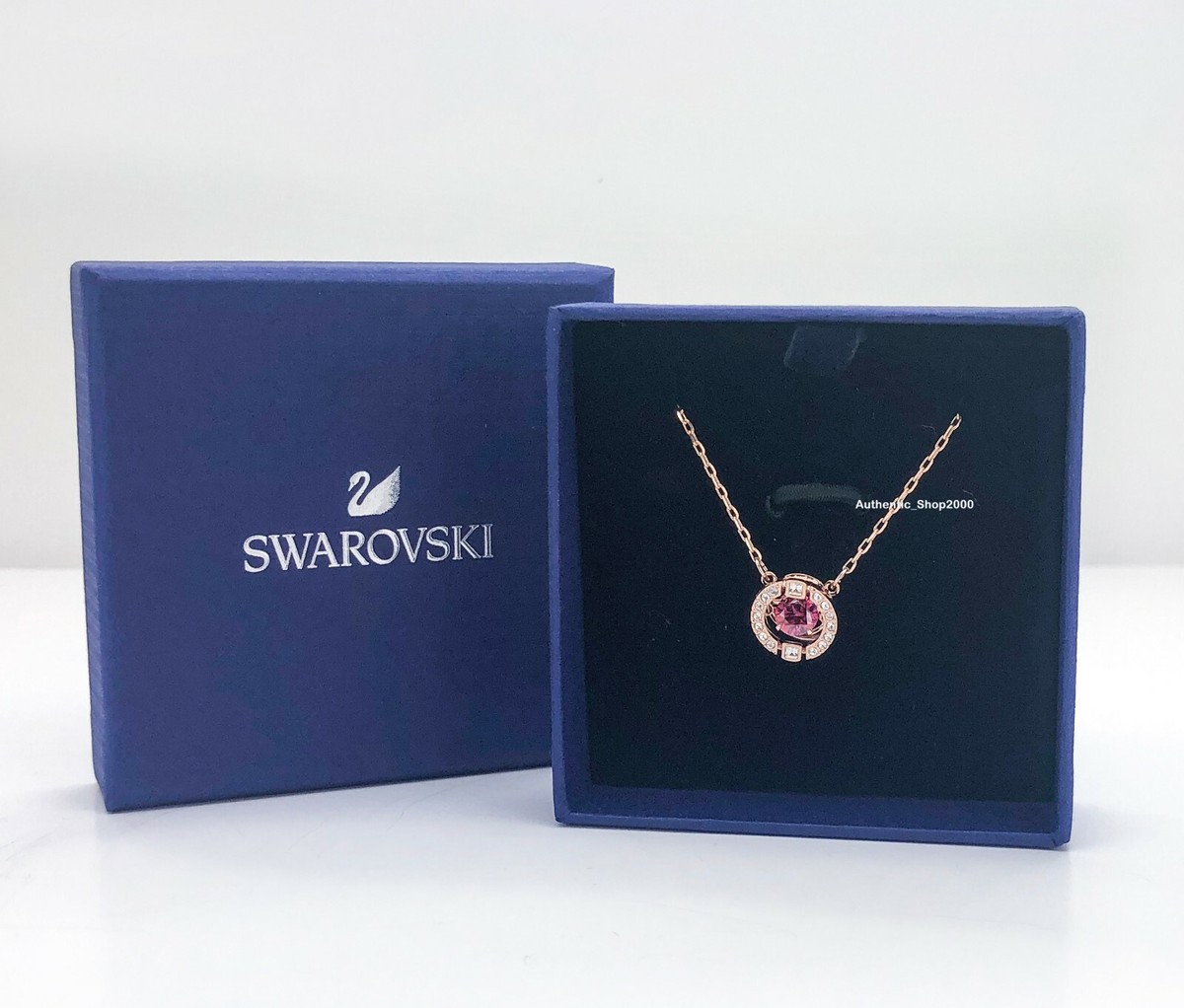 SWAROVSKI Rose Gold Sparkling Dance Necklace 5279425 5279421