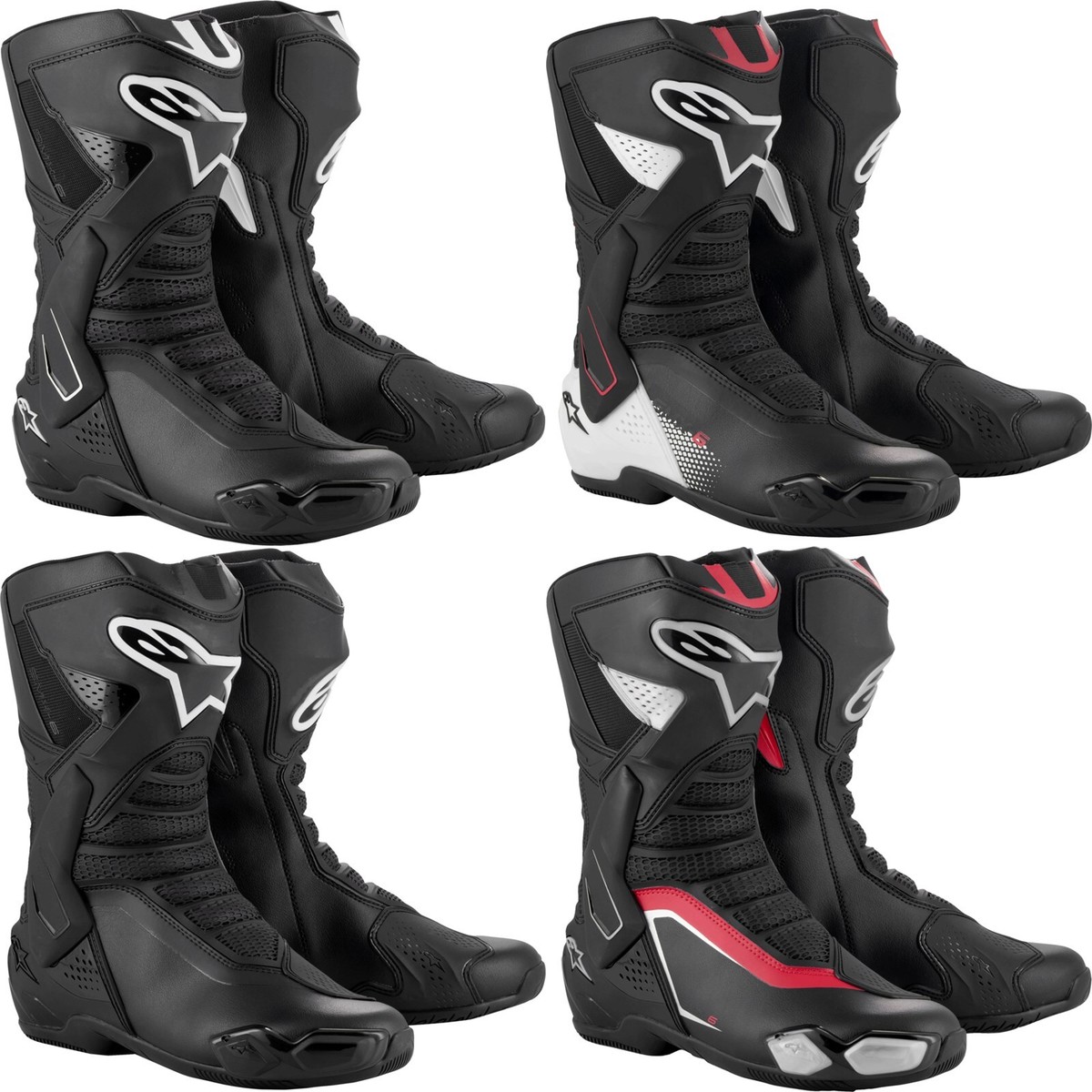 Alpinestars Motorcycle Boots SMX-6 V3 - Sport Racing With Toe