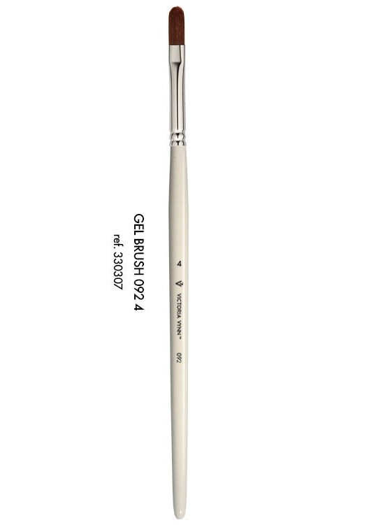 Victoria Vynn PROFESSIONAL Contoured GEL BRUSH 092 - 4  14mm Nail Art 330310