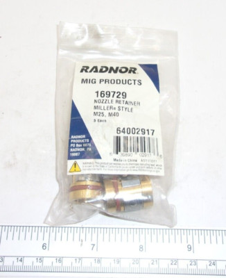 (LOT OF 4) RADNOR 169729 NOZZLE RETAINERS, 2219A