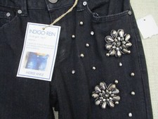 Indigo Rein Girl's Jeans Rhinestones Midrise Ankle - Size 3
