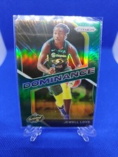 JEWELL LOYD 2021 WNBA Panini Prizm Dominance Insert Green Prizm Storm No. 2