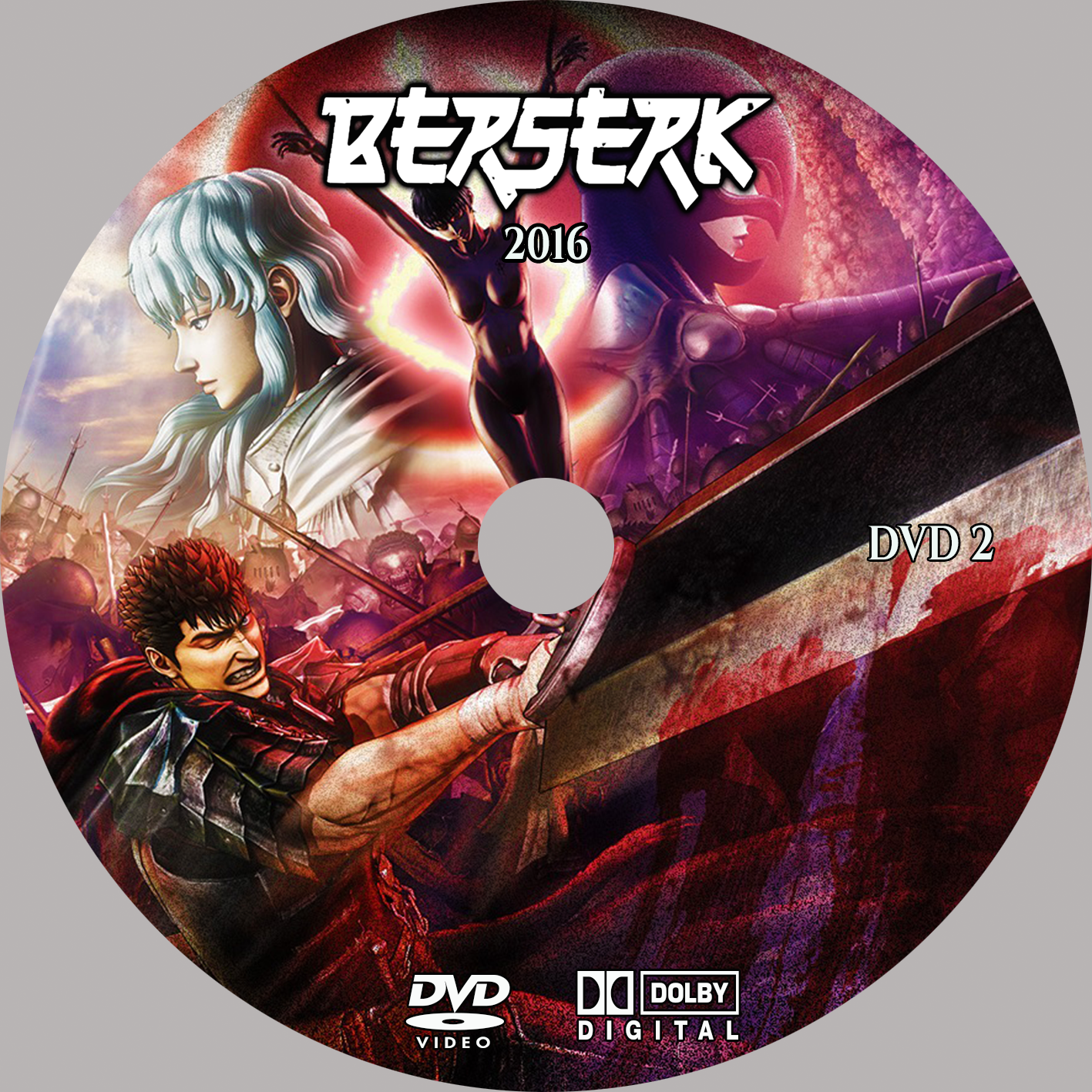 Berserk Anime Series 1997 & 2016 Seasons Episodes 49+3 Movies Dual Audio