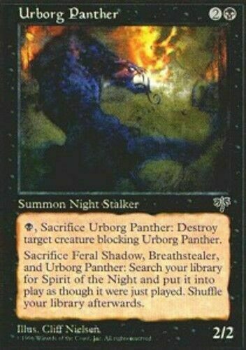 X4 Urborg Panther Mirage Light Play MTG Magic DNA GAMES