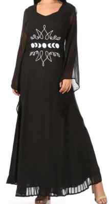 L/XL/2X Sakkas Eve Medieval Renaissance Celtic Moon Phase Goddess Dress PlusSize