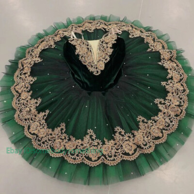 Green Professional Ballet Tutu Ballerina Party Dance Costumes Ballet Tutu Dress