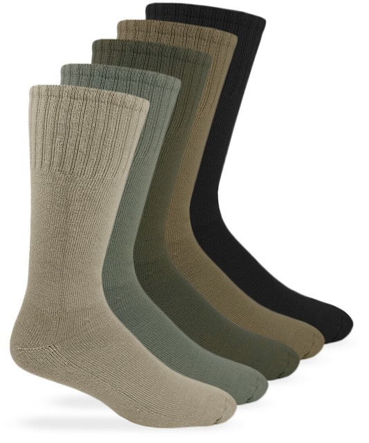 Jefferies Socks Mens Military Uniform Rib Combat Mid Calf Boot Socks 6