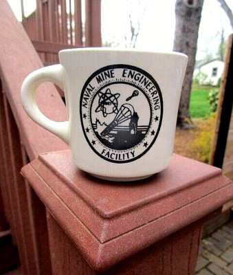 NAVAL MINE ENGINEERING FACILITY, Yorktown, VA Coffee Cup Mug NMEF NAVY c.1972