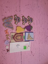 Lot of vintage appliques sew on patch boho retro patches butterfly embelishments