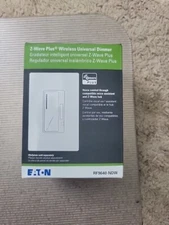 Eaton Z-Wave Plus Wireless Universal Dimmer Switch RF9640-NDW 3-Way