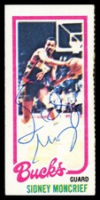 Sidney Moncrief Signed 1980-81 Topps RC 151 Milwaukee Bucks
