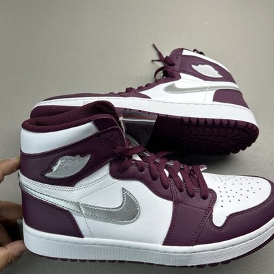 Nike Air Jordan 1 High G Golf Bordeaux Purple White DQ0660-103 sz 11 Men's