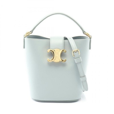 CELINE Triomphe Mini Bucket Louise Shoulder Handbag 10N473GHJ.07IC leather Blue