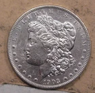 AU/UNC 1903 Silver MORGAN Dollar w/ Light Cleaning.  #18