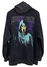 Scream Ghost Face Mens 3XL Hoodie Gray Sweatshirt Pullover Pockets Halloween