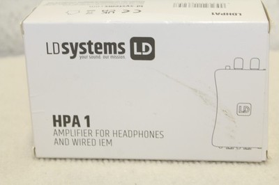 LD Systems HPA 1 Verstärker für Kopfhörer und kabelgebundenes IEM Neu Rechnung