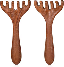 2 Pack Head Massager Scalp Wooden Portable Head Scratcher Massager for Relaxatio