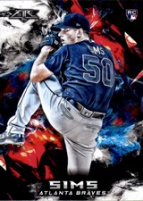2018 Topps Fire #148 Lucas Sims RC - BB