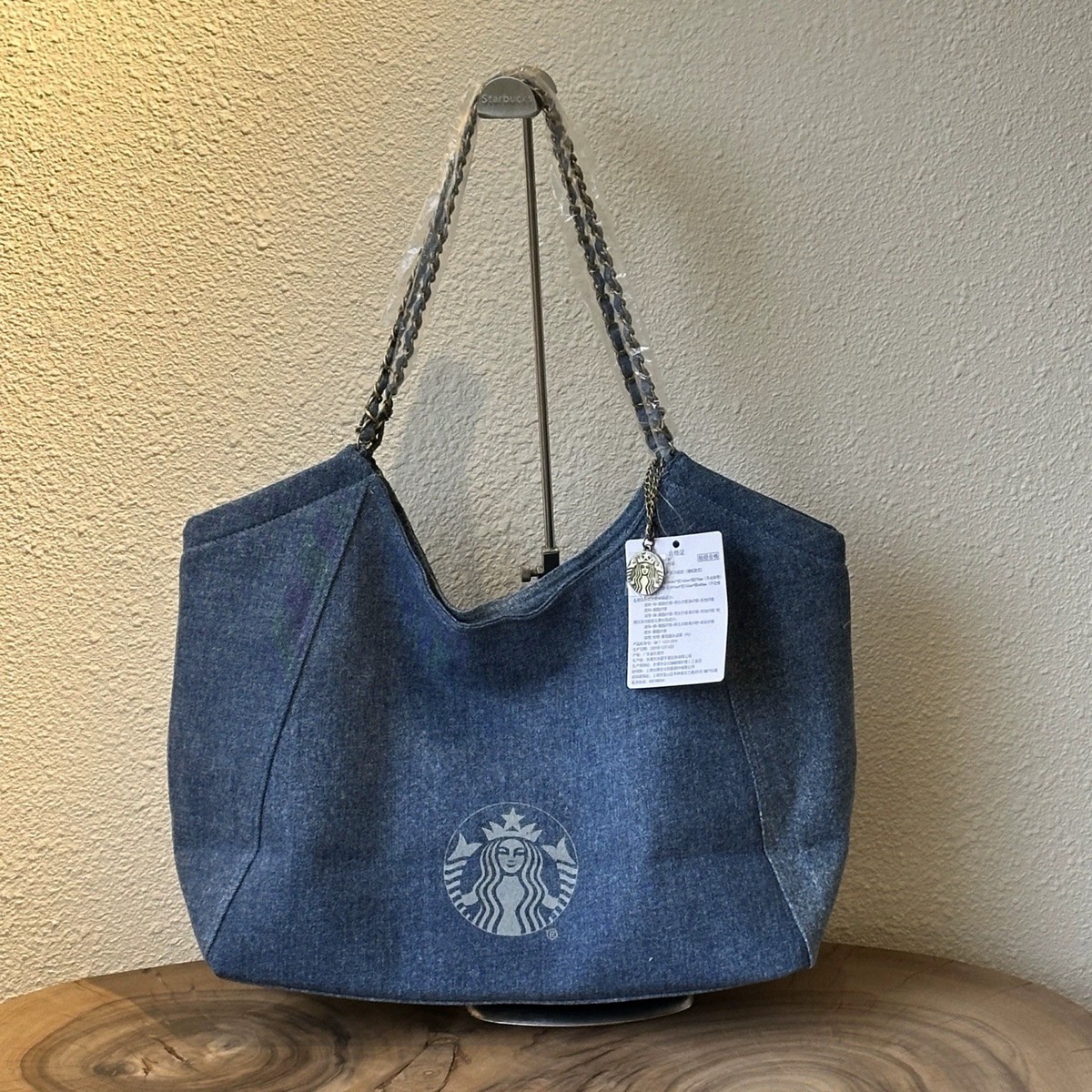 New Starbucks 2026 Denim Star Coffee Series Horizontal Tote Bag | eBay