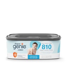 Diaper Genie Jumbo Square Refill, with Continuous 810 Count Pack of 1 , Blue