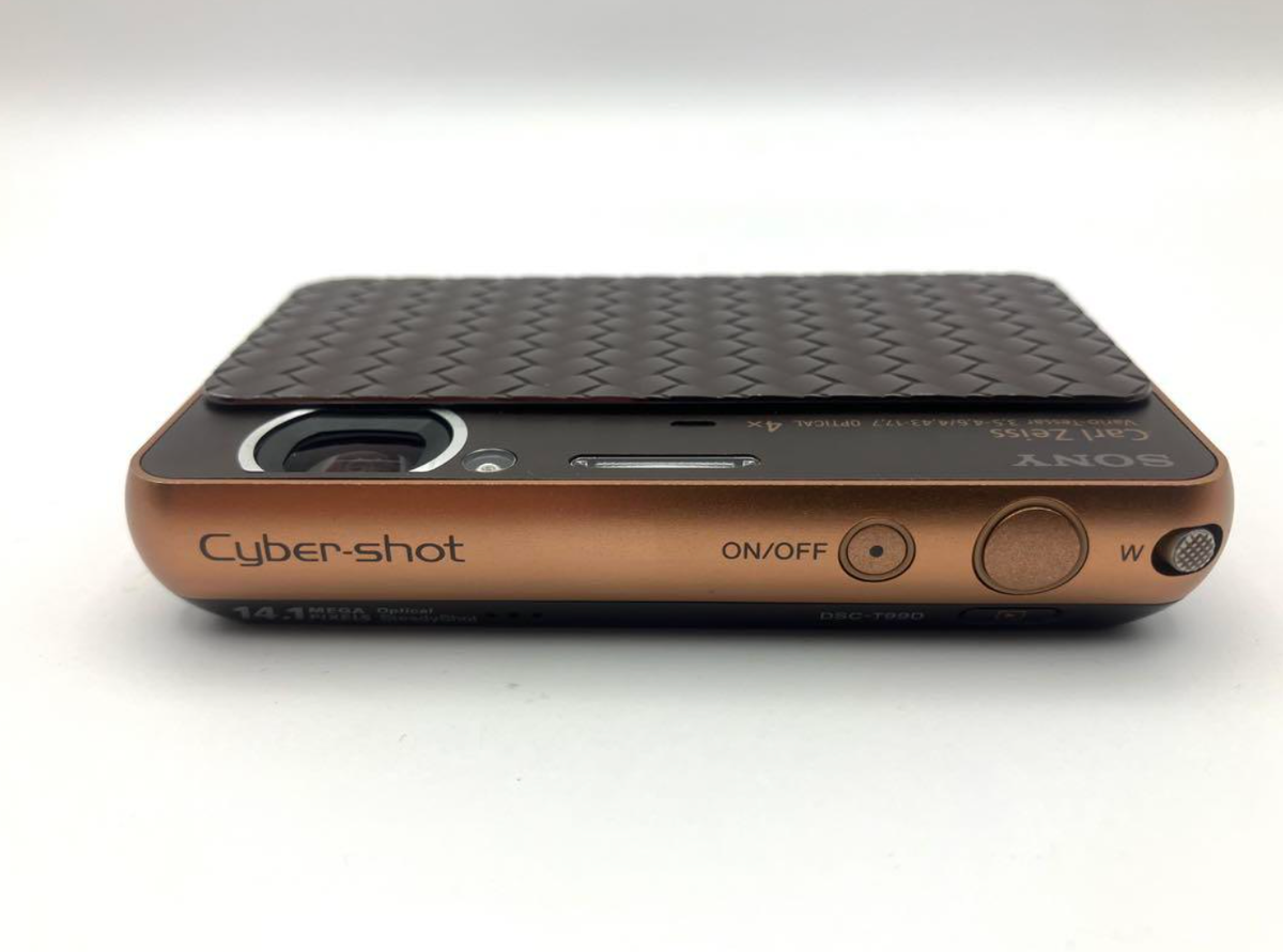 SONY Cyber-Shot DSC-T99 Brown 14.1MP 4x Digital Camera From Japan