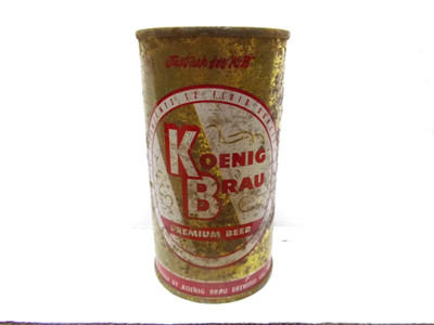 KOENIG BRAU FLAT TOP BEER CAN~KOENIG BRG, CHIAGO, ILL