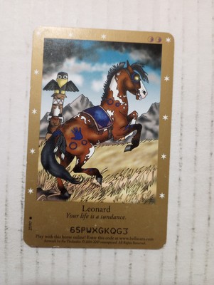 Bella Sara TCG Gold Second Series Leonard 27/97 Regular Common Horse Card 2007