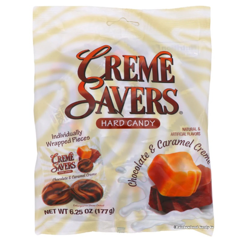 6x Creme Savers Chocolate - Caramel Creme Hard Candy Bulk Snack Lot Sweet New 6 7190₽