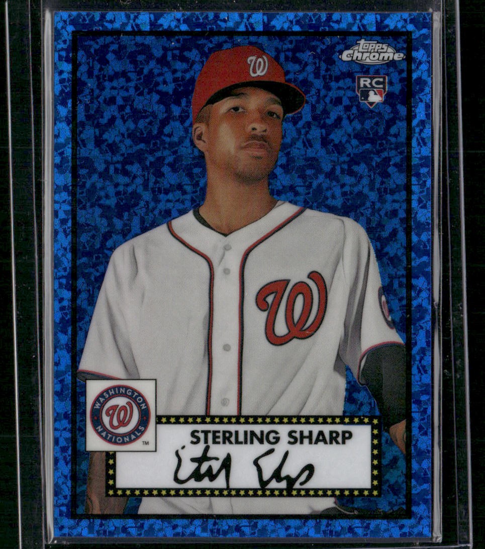 2021 Topps Chrome Platinum #125 Sterling Sharp Blue Mini-Diamond Refractor
